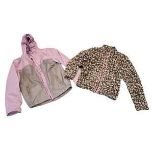 Eddie Bauer 3 in 1 Jacket. Purple grey.  Like new.‎ Girls size Large.